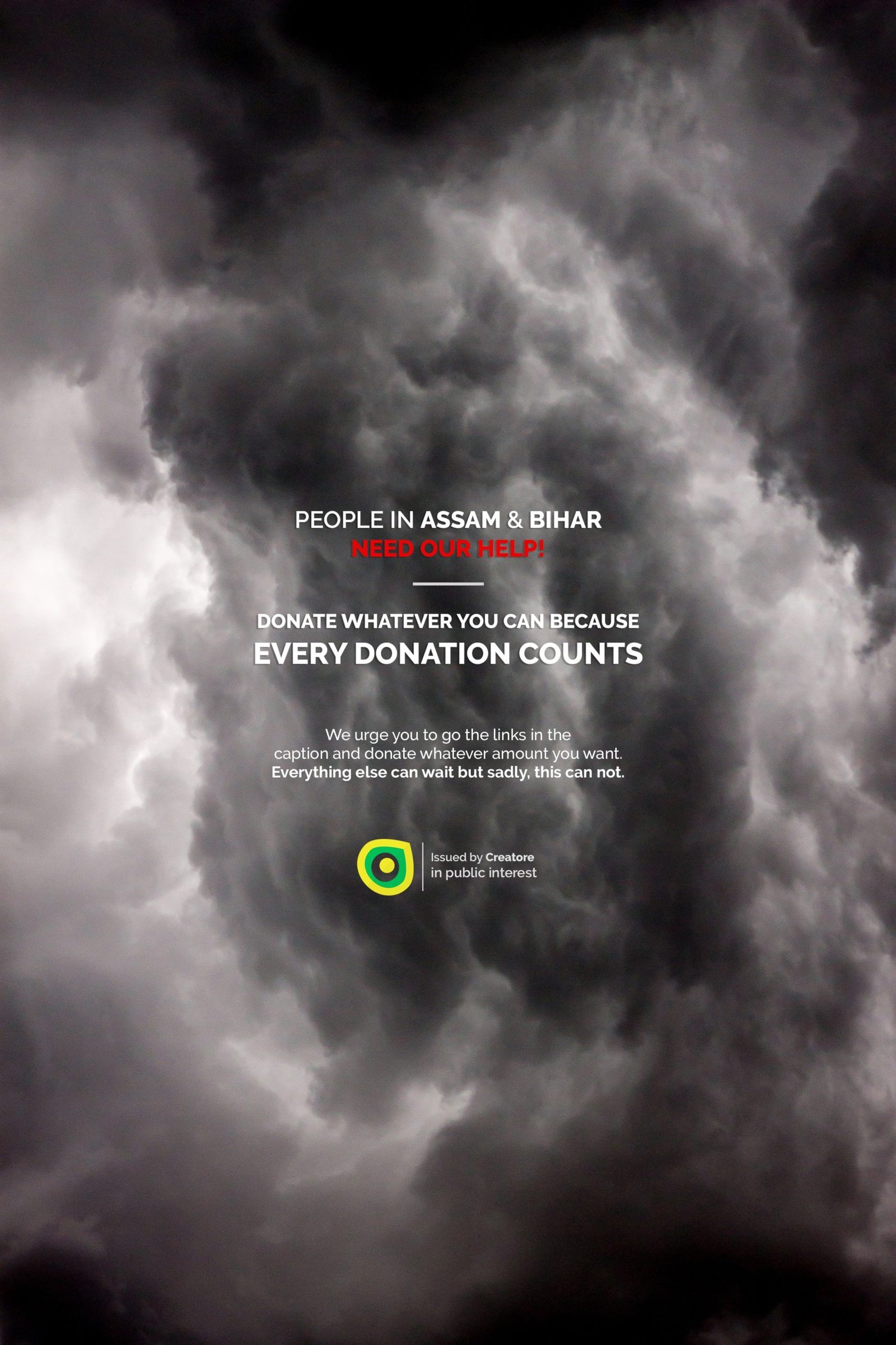 Creative Advertising and Marketing Agency Assam Floods Topical Post