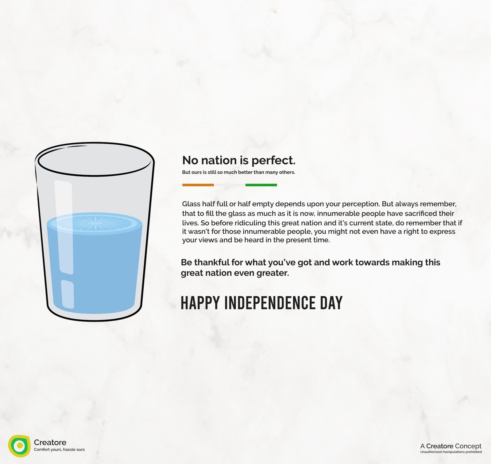 Creative Advertising and Marketing Agency Independence Day Corporate Greeting