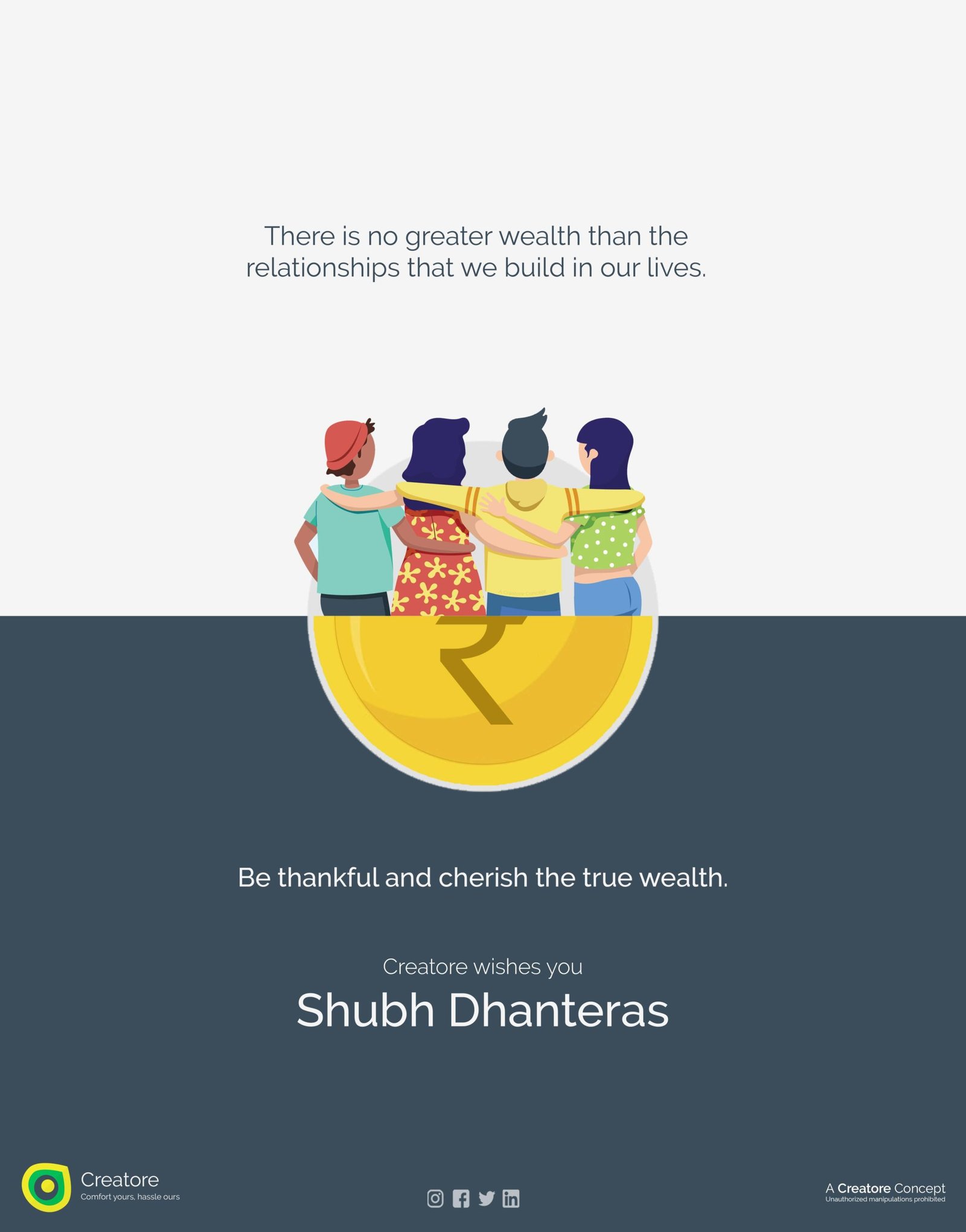 Creative Advertising and Marketing Agency Dhanteras Corporate Greeting